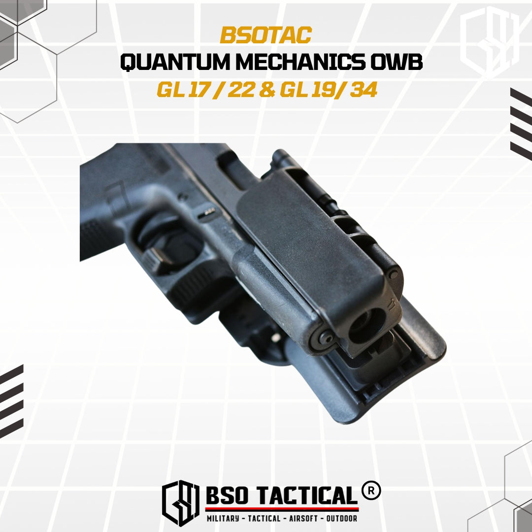 Tactical Holster Quantum Mechanics OWB Quick Release IPSC GL17 19 22