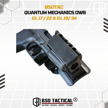 Tactical Holster Quantum Mechanics OWB Quick Release IPSC GL17 19 22