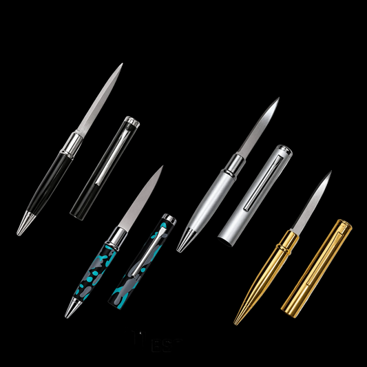 Pulpen Tactical 2 In 1 Pen Hidden Knives EDC Every Day Carry Outdoor Camping