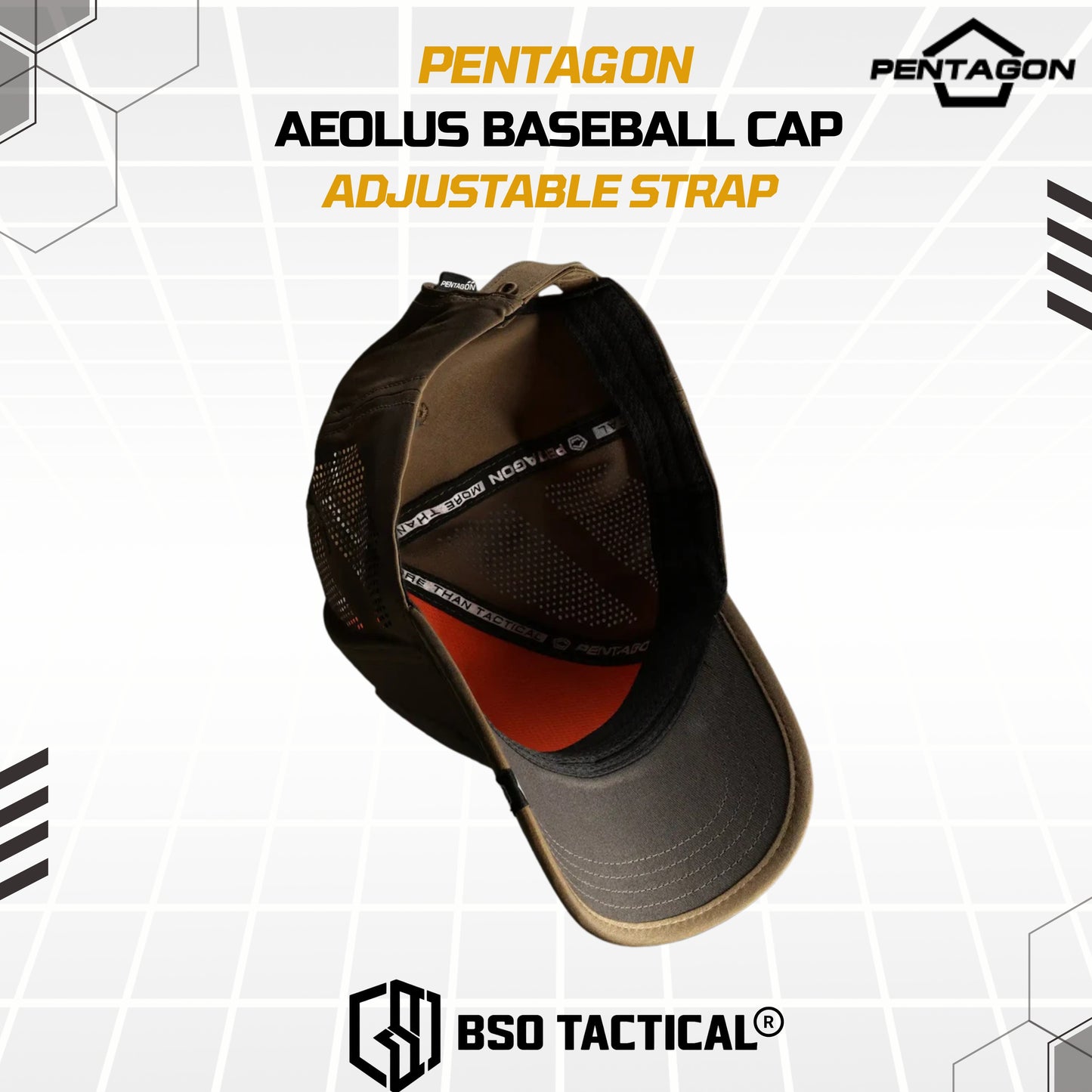 Topi Pentagon Aeolus Baseball Cap with Adjustable Strap Outdoor Casual Cap