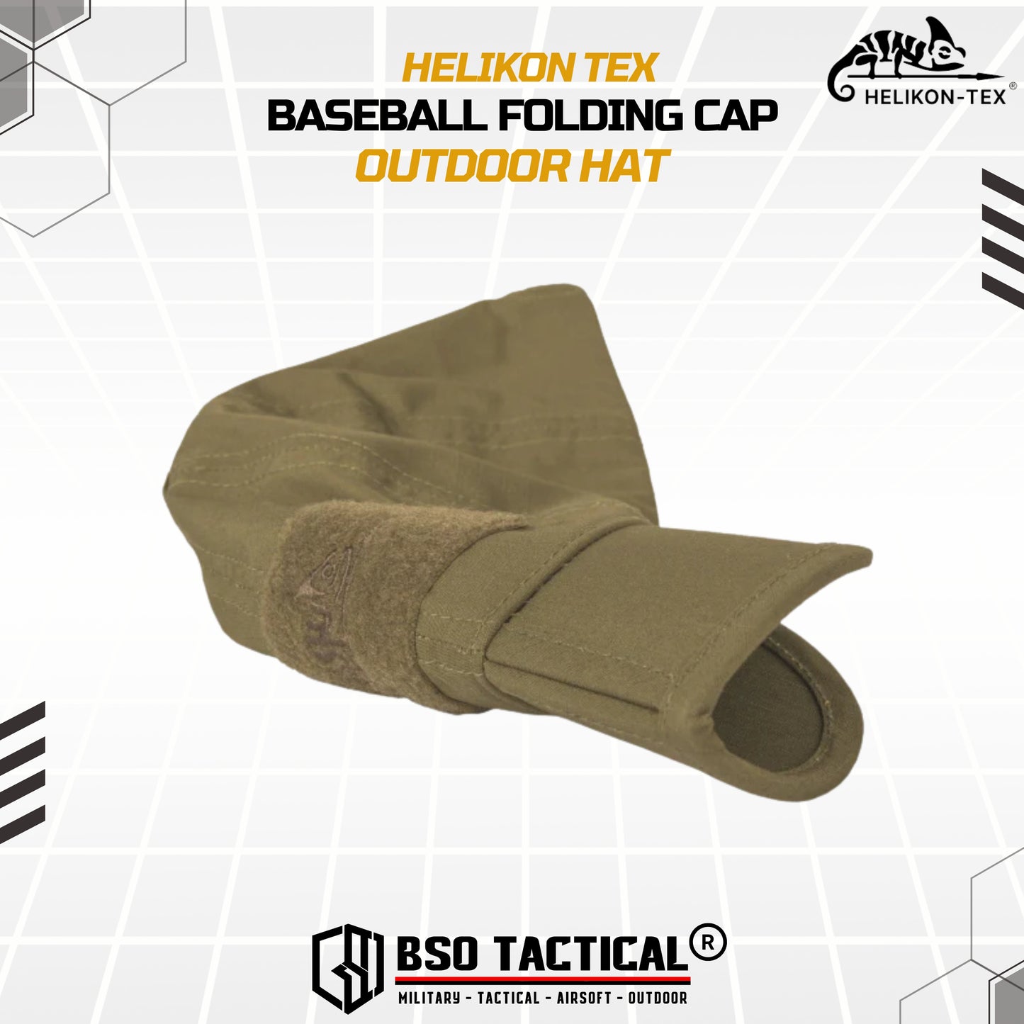 Topi Helikon Tex Baseball Folding Cap Military Tactical Outdoor Hat