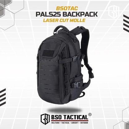 Tas Ransel Molle Backpack PALS 25L EDC Outdoor 600D Polyester 210D Lining 42x12x21cm 1.5kg Hyrox Camping Hiking Bag