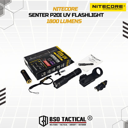 NITECORE Senter UV Ultraviolet Flashlight SST-40-W 4xUV LED 1800Lumens - P20iUV