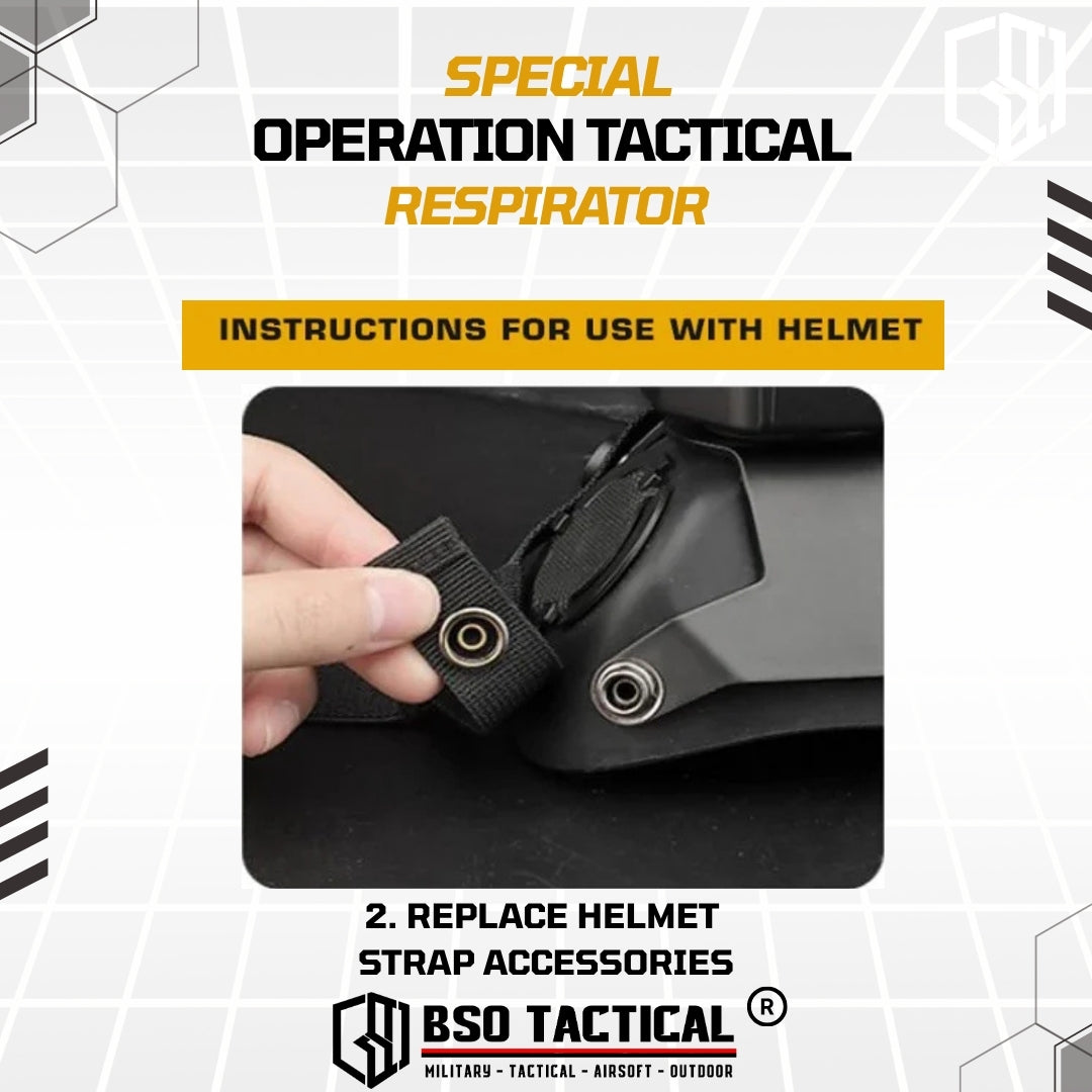 SOTR Style Tactical Mask Breather Hepa Filter Function Special Respirator