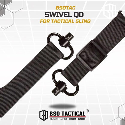 BSOTAC Swivel QD untuk Sling dengan Kaitan Sling Ring QD Quick Release Button Alloy