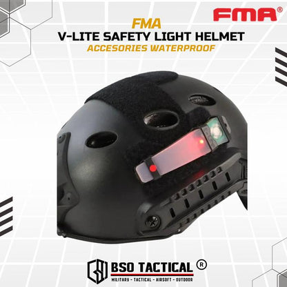 FMA V-Lite Safety Light Helmet Outdoor Accesories Signal Waterproof