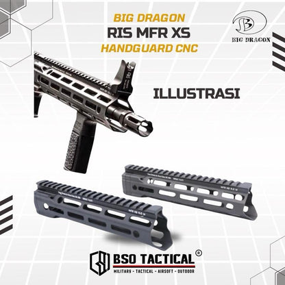 Tactical RIS DD Style MFR XS Handguard MLOK Full CNC Marking AEG GBBR