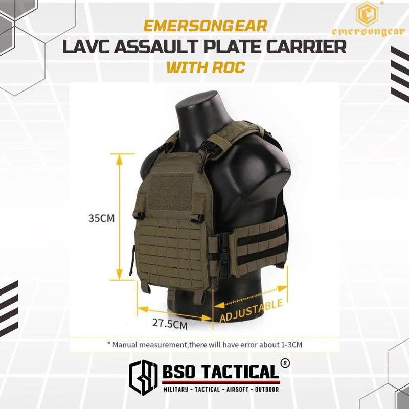 Rompi Tactical Vest Emerson Blue Label LAVC Assault ROC Plate Carrier ORI Outdoor Gym Fitness Running Hyrox