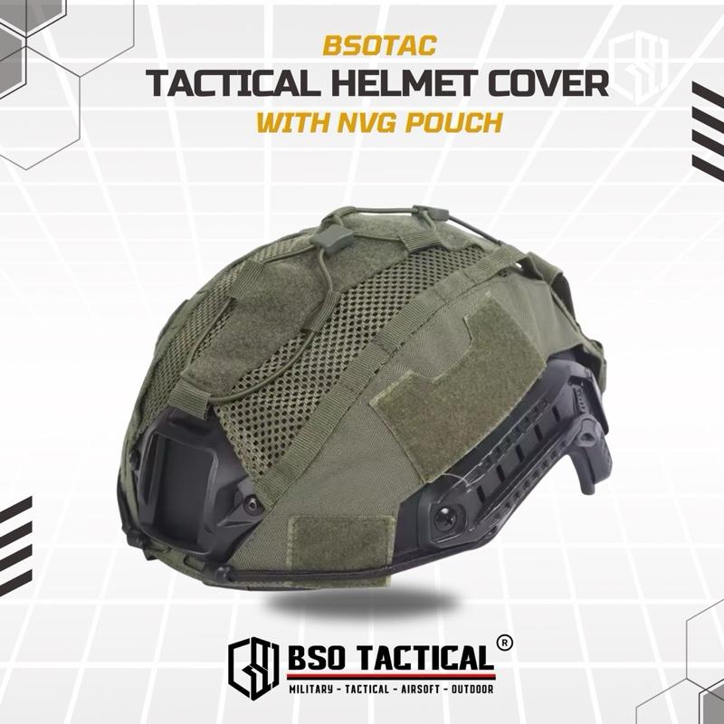 Cover Helm Tactical with NVG Battery Pouch Multifungsi