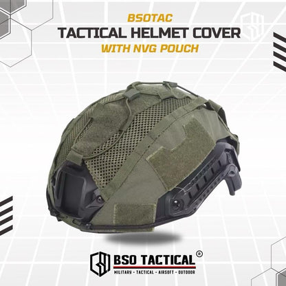 Cover Helm Tactical with NVG Battery Pouch Multifungsi