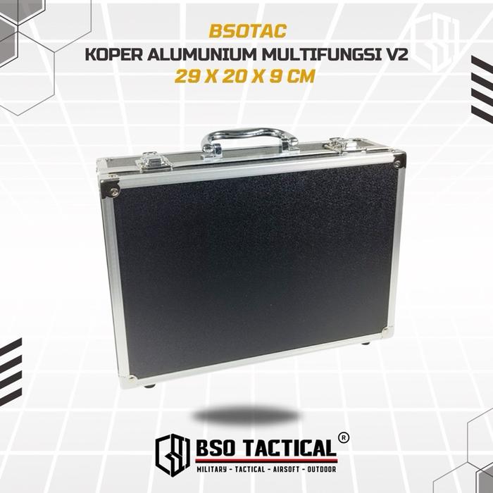 Koper Portable Alumunium V2 Multifungsi Case Safety Storage Box Kabin