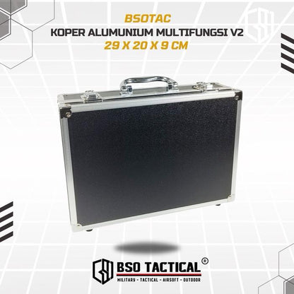 Koper Portable Alumunium V2 Multifungsi Case Safety Storage Box Kabin