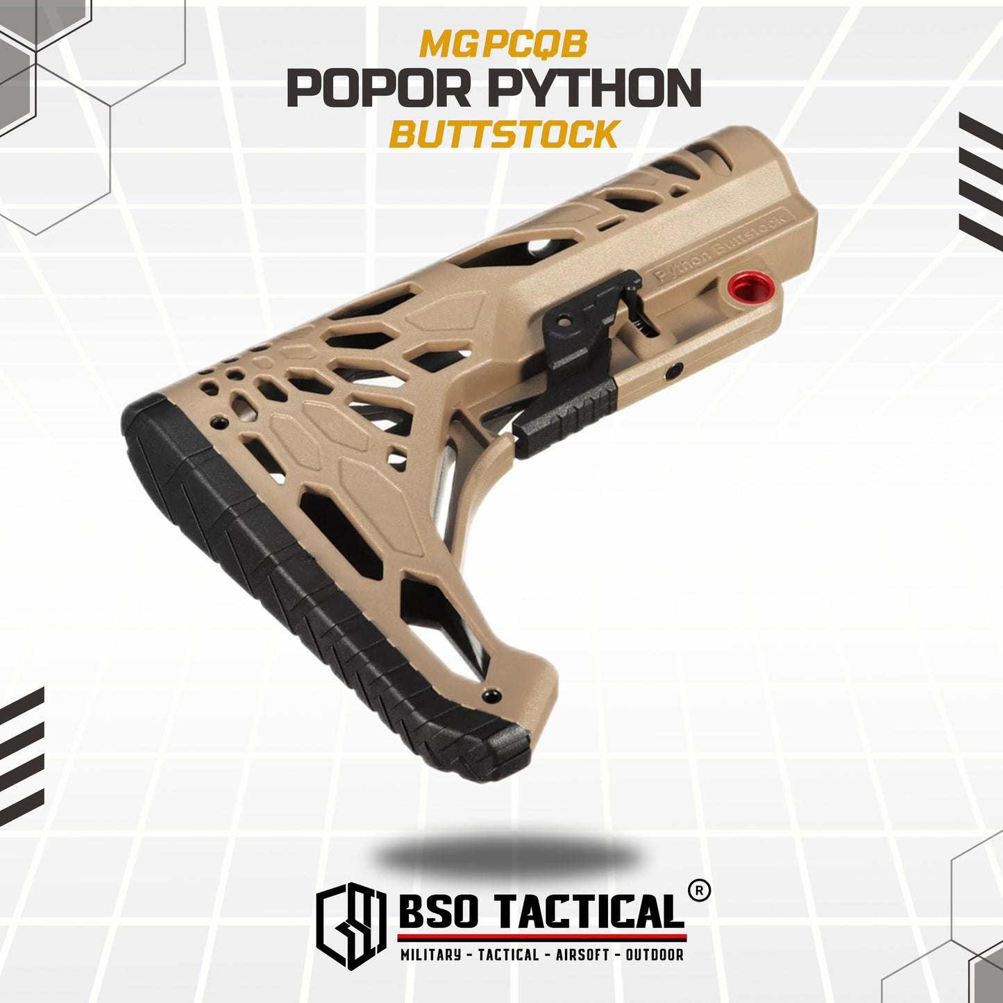 Popor Tactical Python Buttstock Nylon Stock AEG WGG Adjustable
