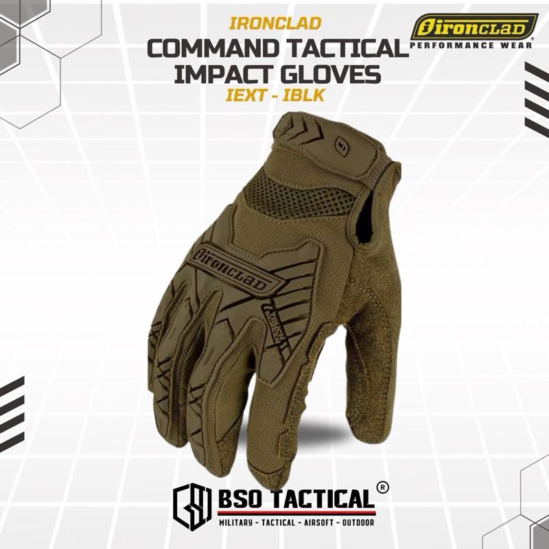Sarung Tangan Ironclad Command Impact Full Finger Protection Touchscreen Outdoor Glove ( IEXT IBLK )