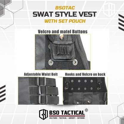 Rompi Olahraga Multifungsi Outdoor Vest Cosplay Full Set Pouch Gym Running Hyrox Outdoor Sports