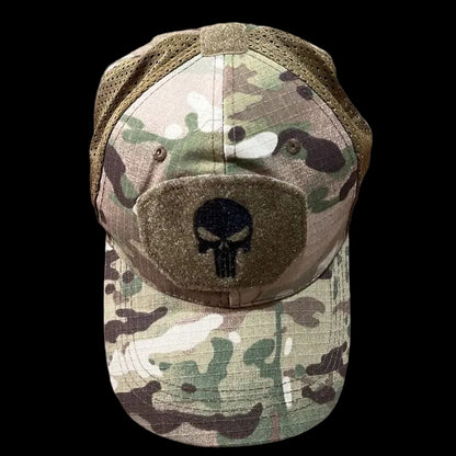Topi Velkro Punisher Tactical Outdoor Mesh Hat Ripstop Allsize