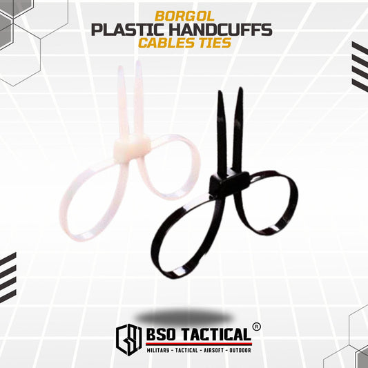 Borgol Plastik Disposable Handcuffs Zip Tie Cuff Police Handcuff Plastic