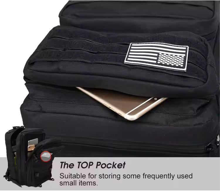 Tas Ransel Olahraga EDC 50L Backpack Outdoor Tactical Daily Bag Molle Multi Storage Gym Hyrox Camping Hiking 914