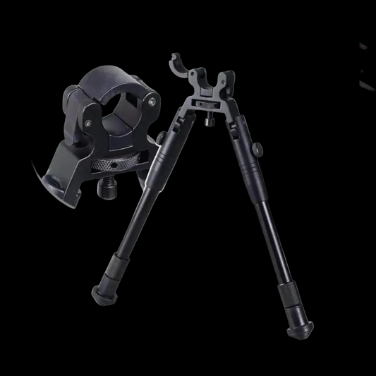Barrel Mount Bipod Clamp Tactical Adjustable Full Metal Foldable Quick Release Universal
