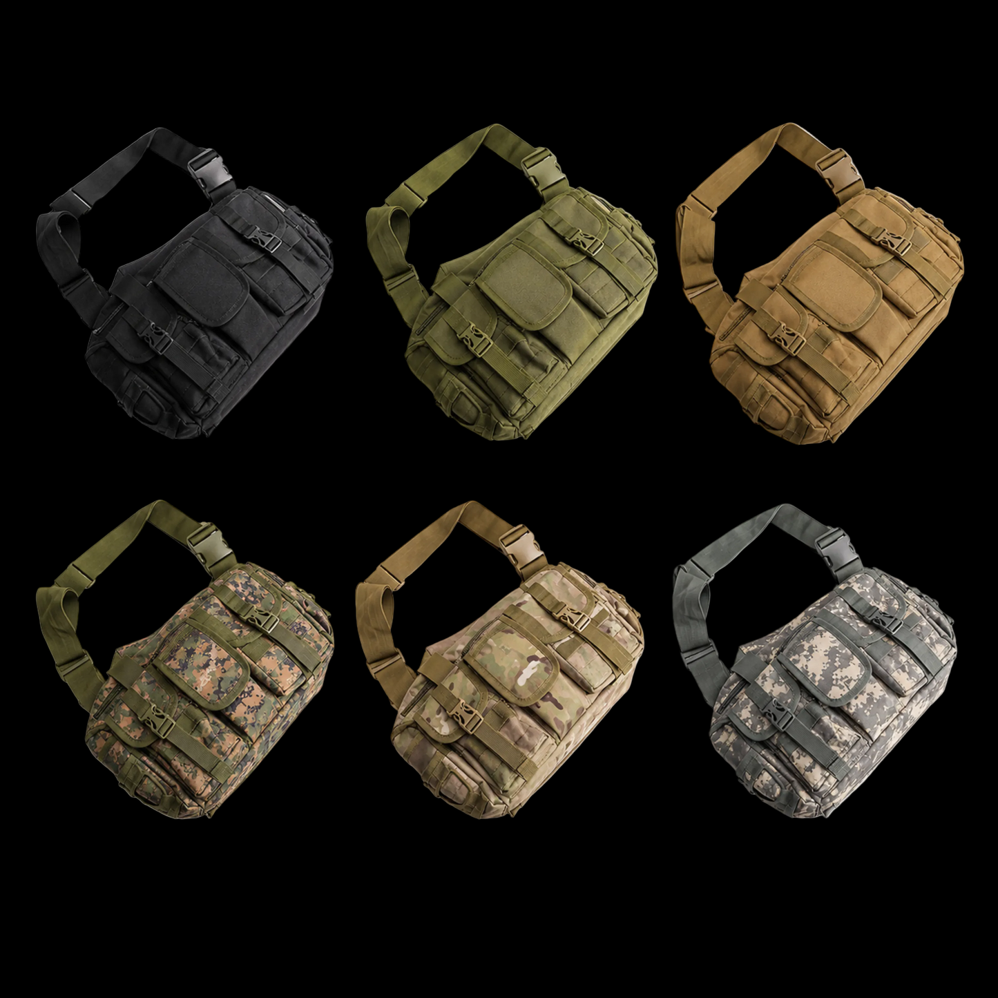 Tas Selempang Tactical Waisted Bag Army Style Utility EDC Bag Pouch Outdoor - 9550