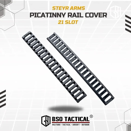 Steyr Arm Penutup Rail Cover Picatinny 21 Slot Antiskid Rubber Grip - ORIGINAL