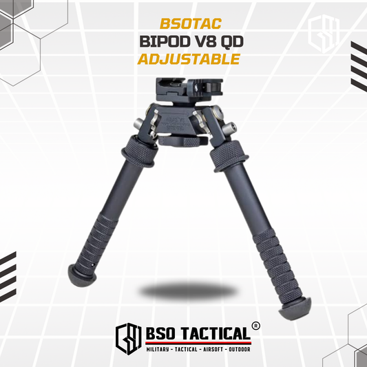 Bipod Atlas V8 QD Picatinny Adjustable Height & Rotating