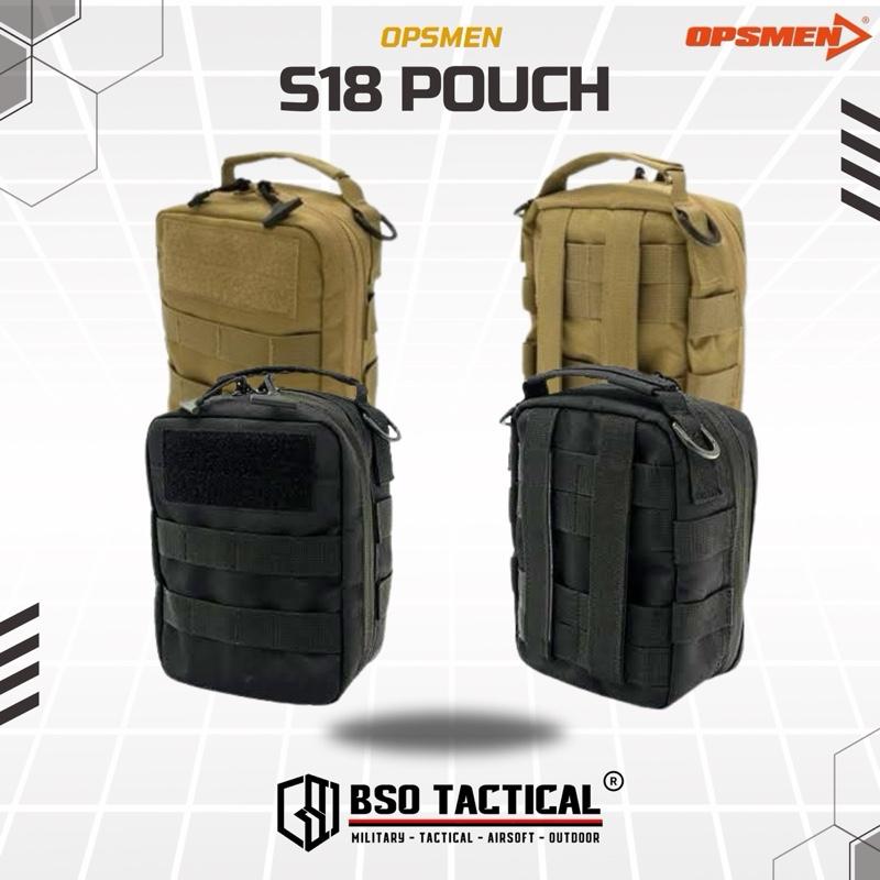 Opsmen Tactical S18 Molle Pouch Carrying Bag Multifungsi for Hearing Protection