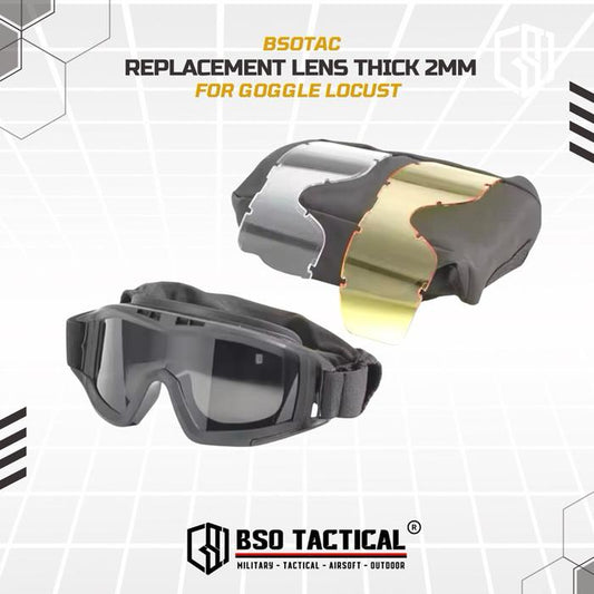Replacement Lens Goggle Lensa 2mm Thick