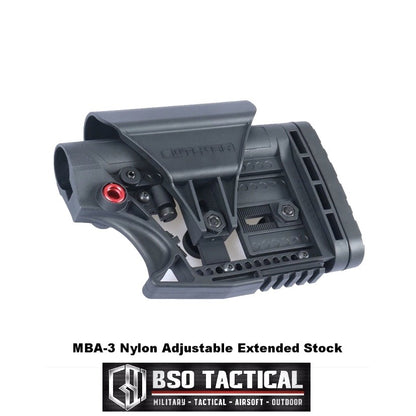 Popor Tactical MBA3 Adjustable Extended Stock Nylon