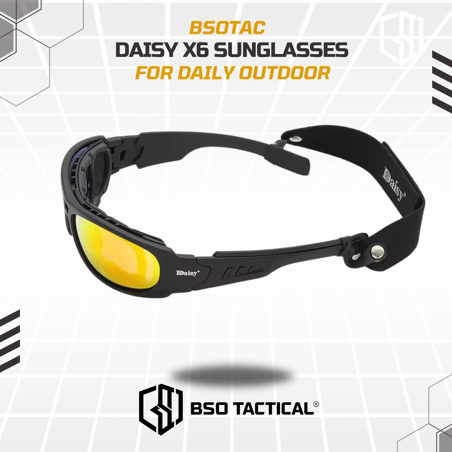 Kacamata Outdoor Daisy X6 Casual Daily Outdoor Sunglasses with 4 Lens Kit
