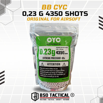BB CYC 6mm 0.23 g 0,23 g 4350 Shots Original For Airsoft - ORIGINAL