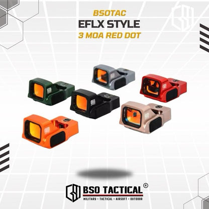 EFLX Mini Style Red Dot Scope Tactical Holosight RMR Mount Base Picatinny CNC