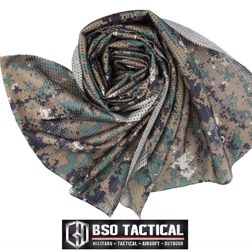 Syal Jaring Breathable Shemagh 150cm x 45cm Face Neck Protection