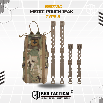 Quick Release First Aid Pack B IFAK Medical Pouch Molle FREE Medic Patch Outdoor