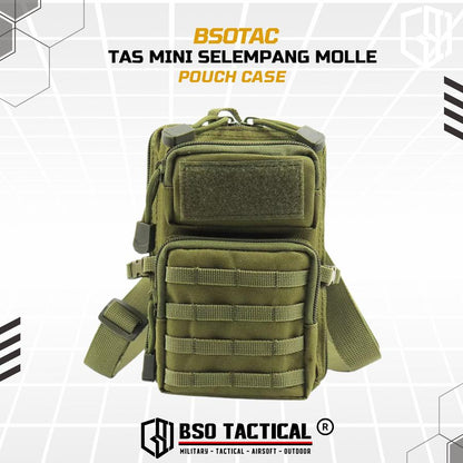 Outdoor Pouch EDC Tas Mini Selempang Bag Molle Pouch Case Nylon - TS231