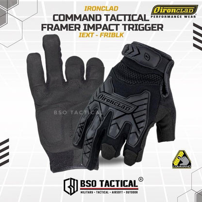 Sarung Tangan Ironclad Command Framer Impact Glove IEXT-FRIBLK