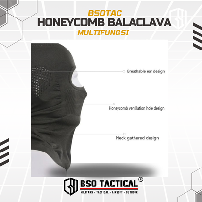 Honeycomb Balaclava Full Face Mask Breathable for Outdoor Motorcycle