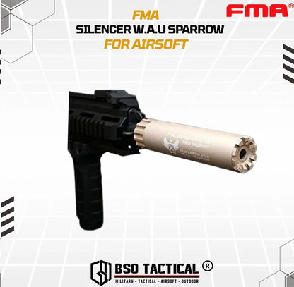FMA Tactical Silencer W.A.U Force Sparrow Style 14mm CW CCW Alumunium