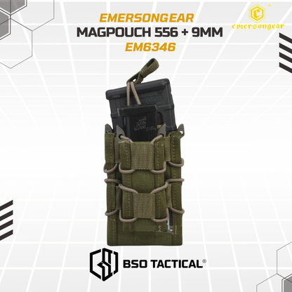 Emerson Gear Tactical Open Modular Double 556 9mm Mag Pouch Molle
