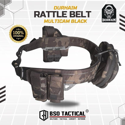Durhaim Rattle Belt Tactical Inner Outer Belt Multicam Black ORIGINAL