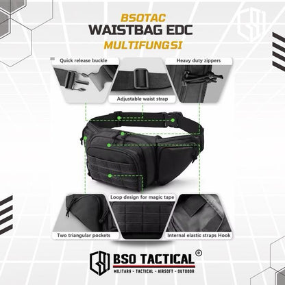 Tas Pinggang Outdoor Fanny Pack Tactical Waist Bag EDC Multifungsi Daily