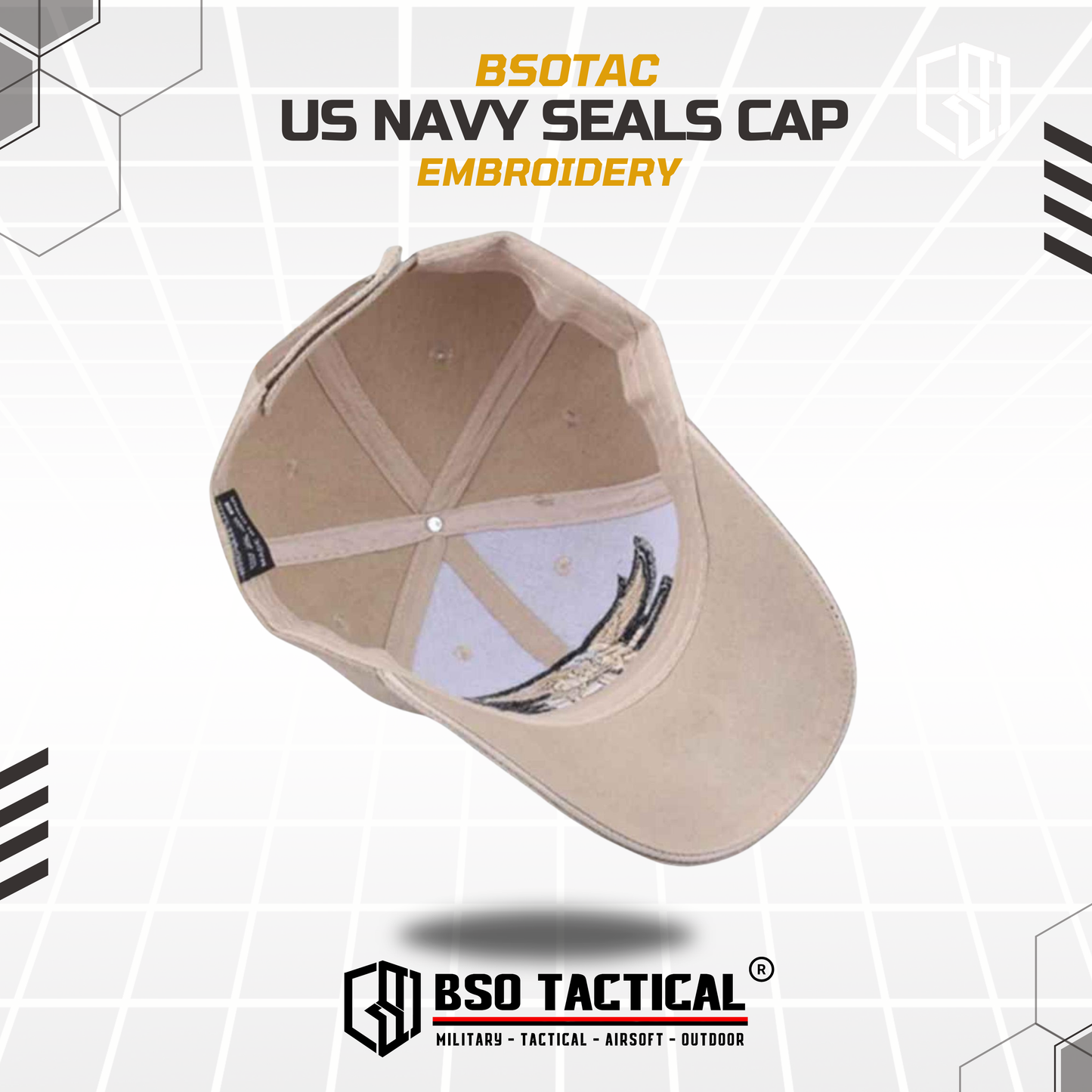 Topi Bordir Outdoor US Navy Embroidery Import