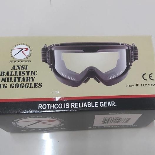 Goggle Tactical Rothco OTG ANSI Thick Goggles Wide Frame Safety Eye Protection