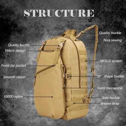 Tas Ransel Multifungsi Molle 35L Outdoor Backpack Bag - TR643