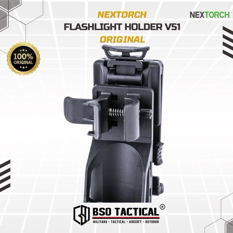 Nextorch V51 Tactical Flashlight Holder Quickdraw Holster Tempat Senter Outdoor - ORIGINAL
