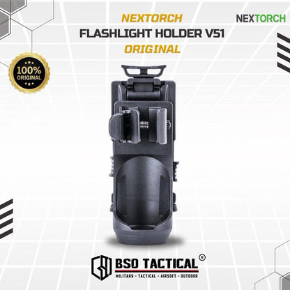 Nextorch V51 Tactical Flashlight Holder Quickdraw Holster Tempat Senter Outdoor - ORIGINAL