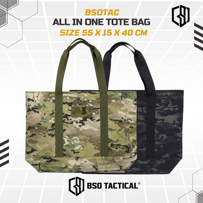 BSOTAC All in One Tote Bag EDC Outdoor Bag Multifungsi