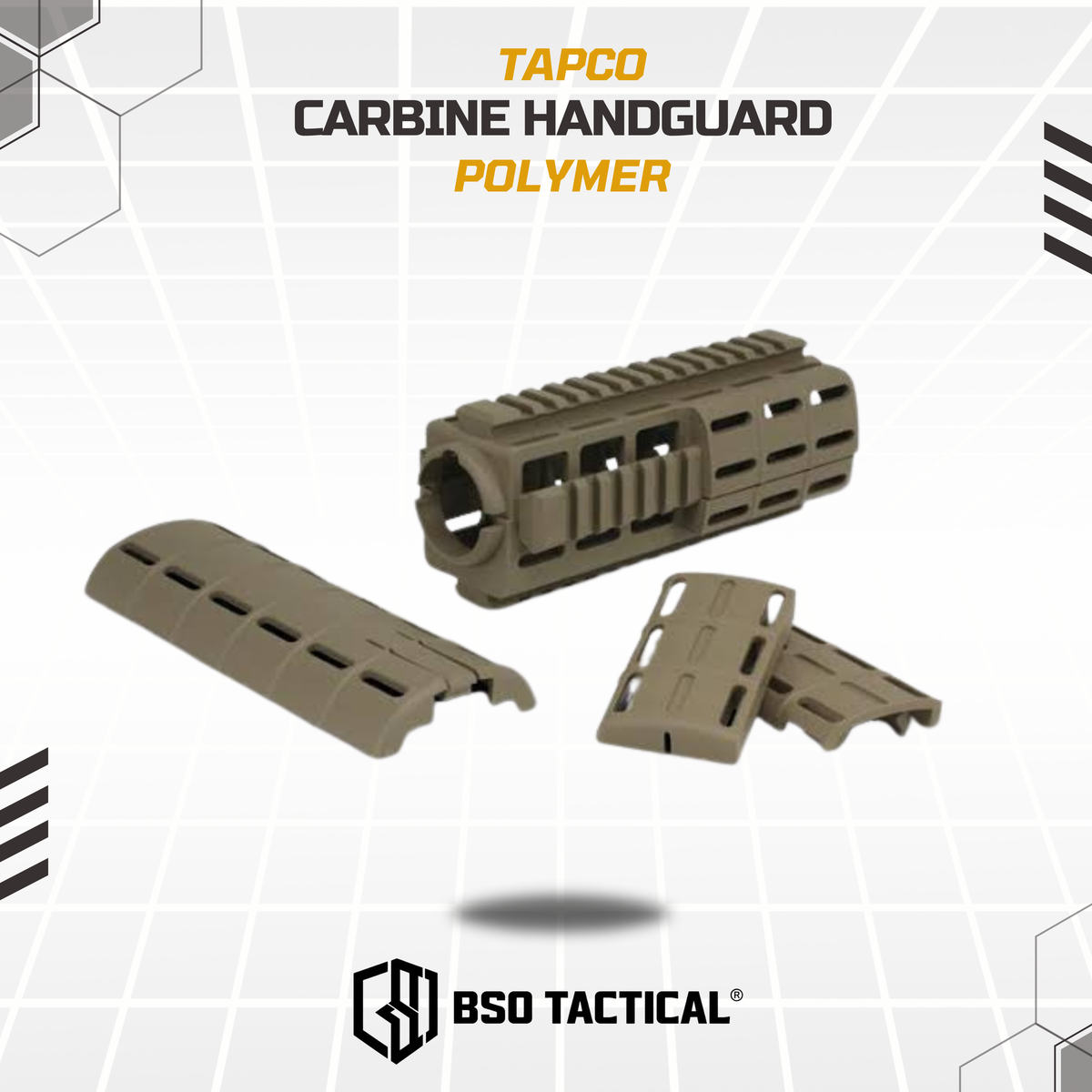 RIS Tapco Intrafuse Carbine AR Handguard Picatinny Rails Polymer