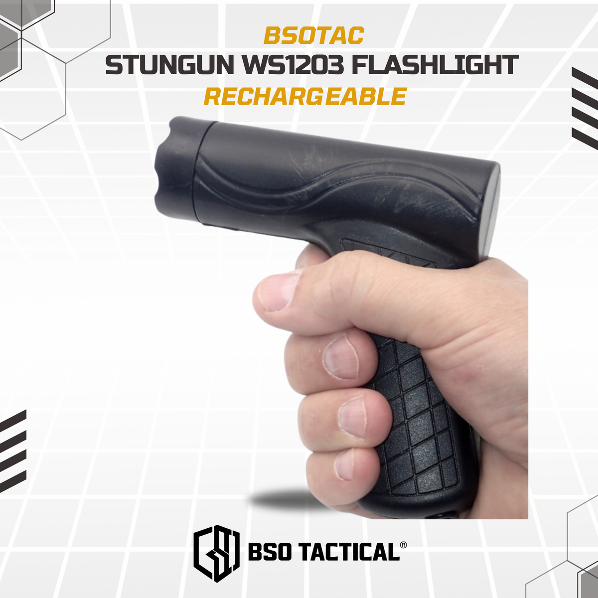 Senter Stungun Flashlight EDC Survival Gear Rechargeable - WS1203