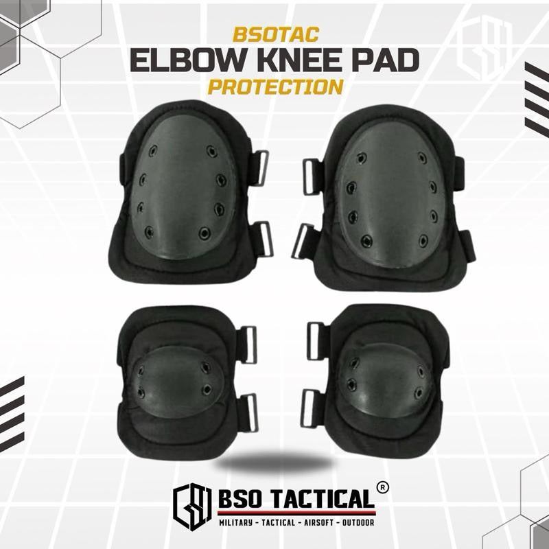 Kneepad Elbow Set Tactical Outdood Pad SWAT Style